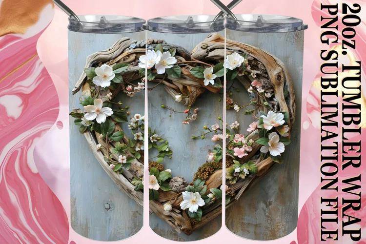 Flower Fields Tumbler Wrap Sublimation - 20oz