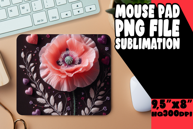 Whimsical Mouse Pad Ideas for Gifts, 3D Flower