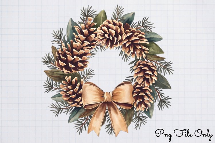 Olive Green Christmas Clipart example image 1
