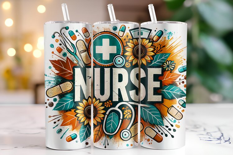Nurse Tumbler Wrap | Sublimation | Tumblers