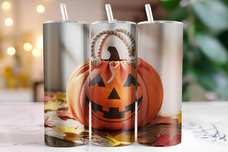 Halloween Pumpkin Tumbler Wrap | Sublimation | Tumblers