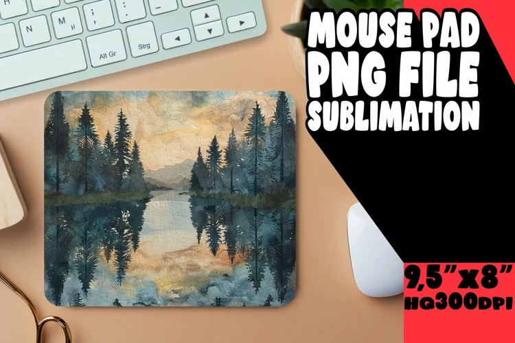 Inviting 3D Landscape for Mouse Pad Sublimation