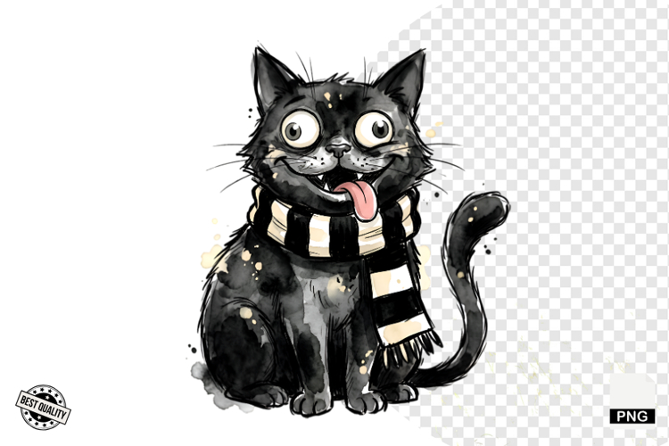 Halloween Black Cat Clipart