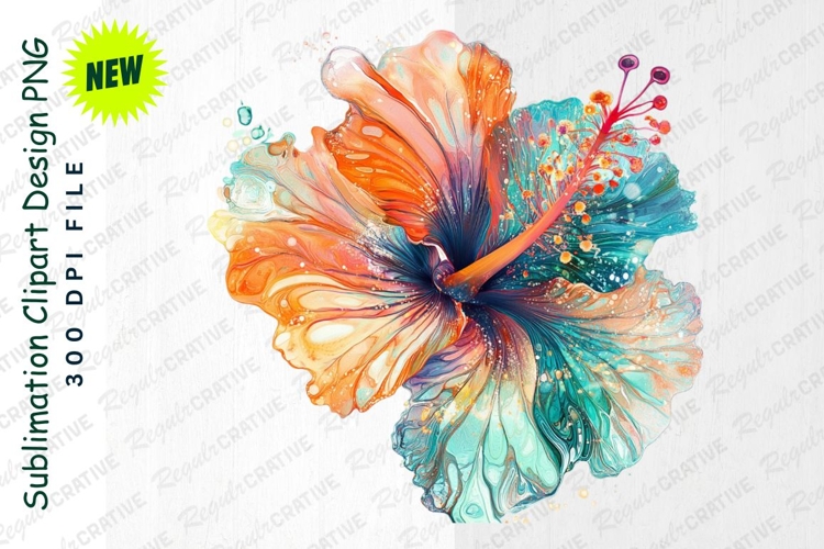 Hibiscus Flower Clipart Image 13