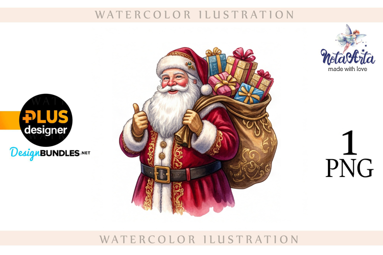 Christmas Santa in Elegant Attire