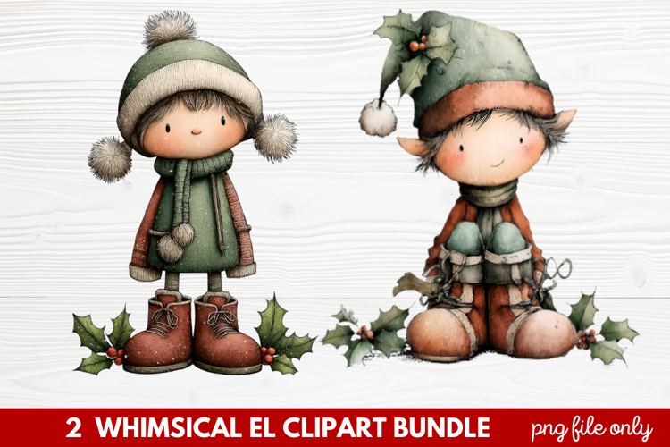 Cute Elf Clipart Image 5