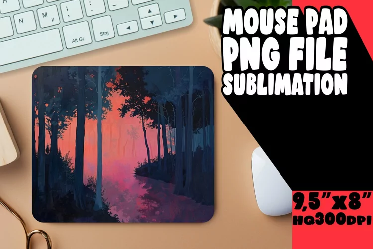 Picturesque Landscape Mouse Pad Design