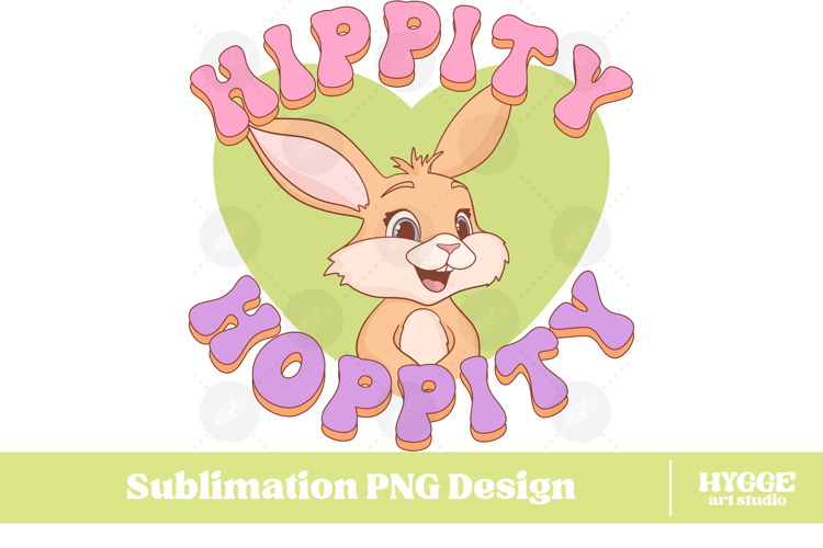Easter Bunny Sublimation DTF Chick Farm Hip Hop Spring Joy