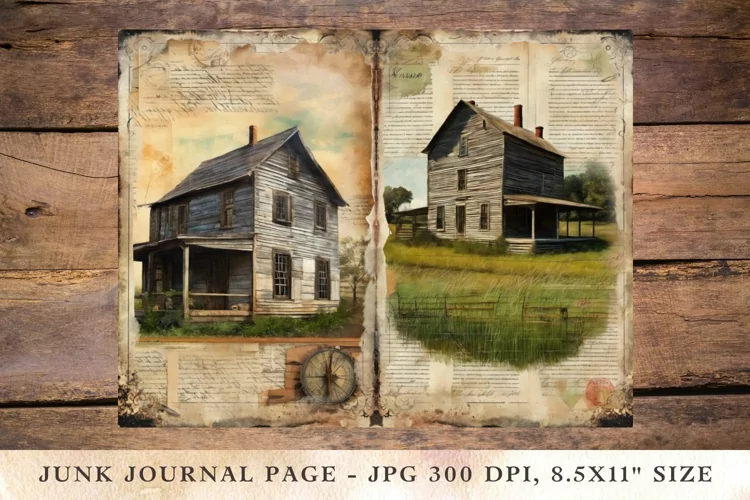 Printable Junk Journal Pages Farmhouse 10