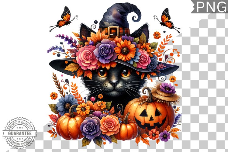 Halloween Cat Clipart Image 23
