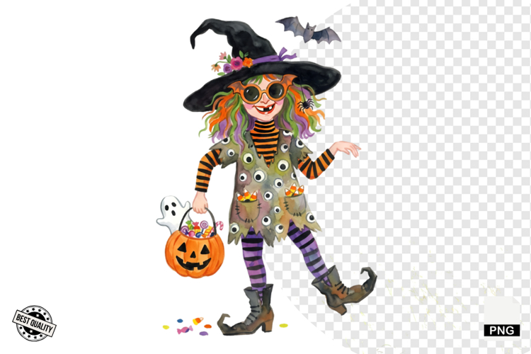 Halloween Girls Clipart