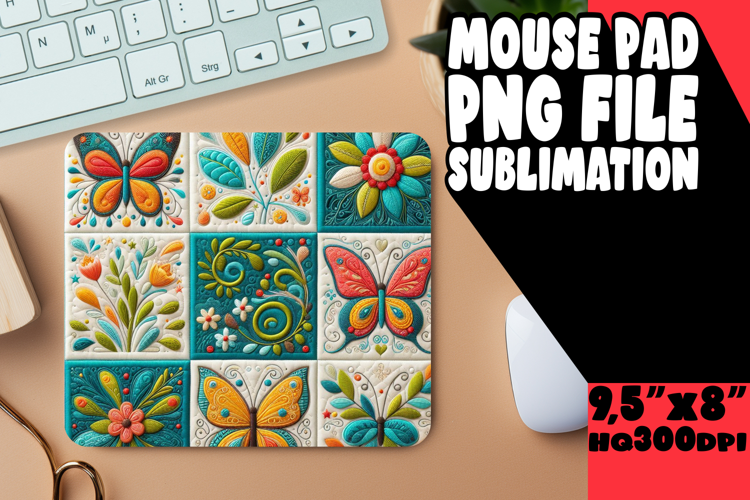 Timeless Desk Pad Sublimation, Patchwork