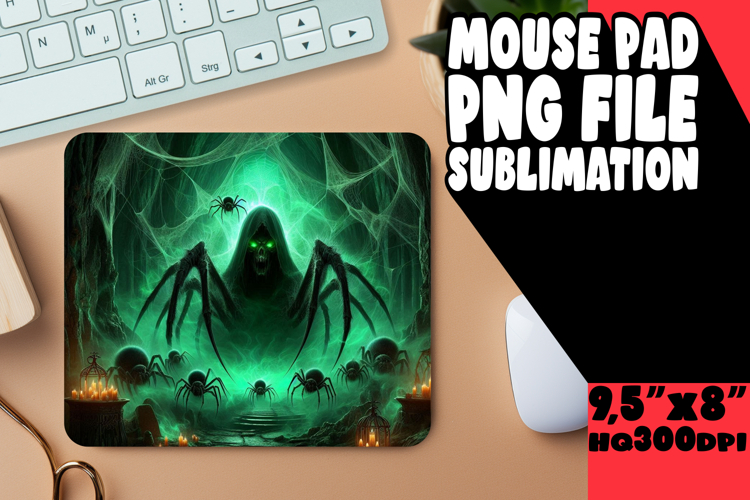 Bright Mouse Pad Design Sublimation, Horror Halloween