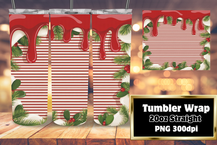 CLASSY PNG Tumbler Design 20oz , Christmas