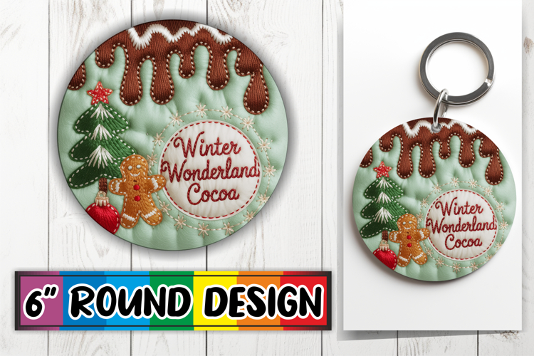 Unique Sublimation Round Ornaments PNG, Holiday