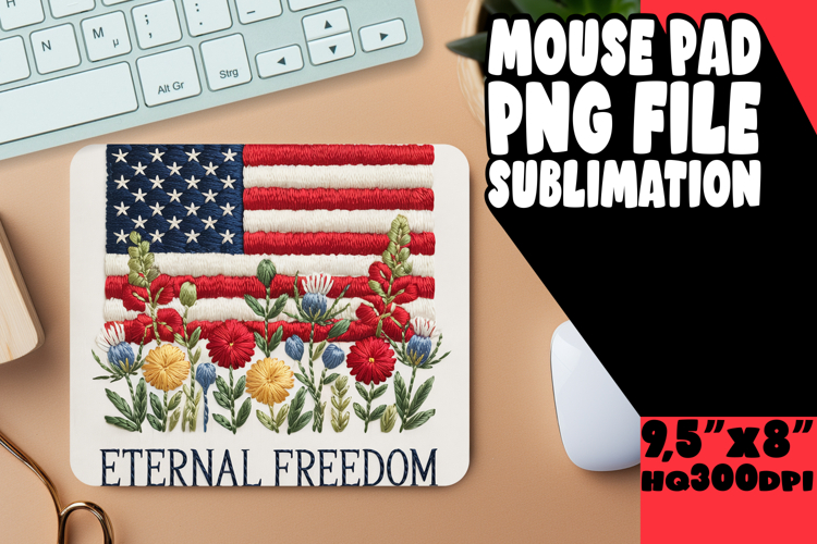 CHEERFUL DESK PAD PNG MAGIC, Patriotic