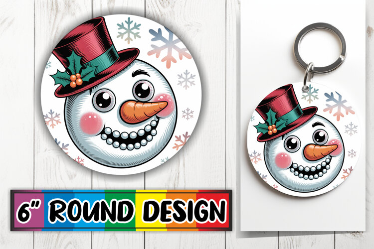 Whimsical Round Design Ornaments, Cute Christmas example image 1