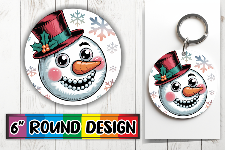 Whimsical Round Design Ornaments, Cute Christmas