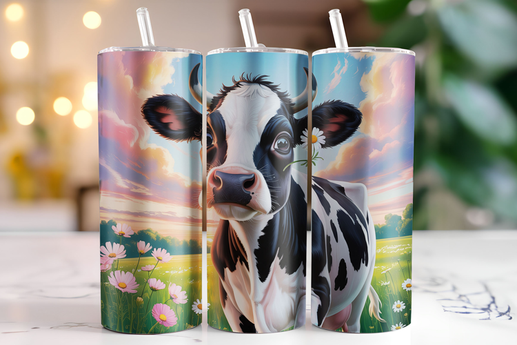 Cow Tumbler Wrap | Sublimation | Tumblers