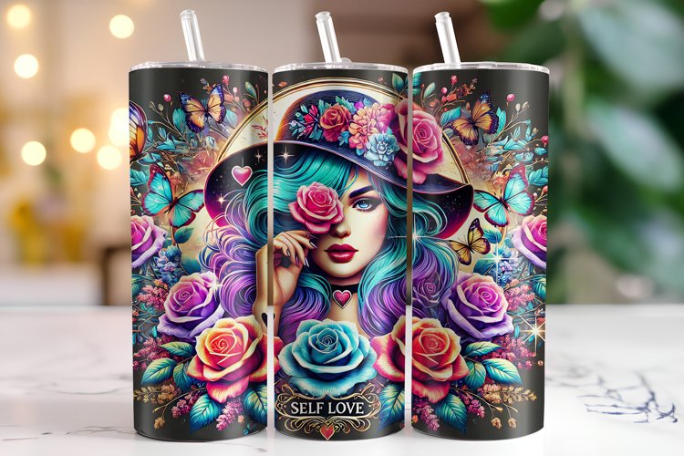 Self love Tumbler Wrap | Sublimation | Tumblers example image 1