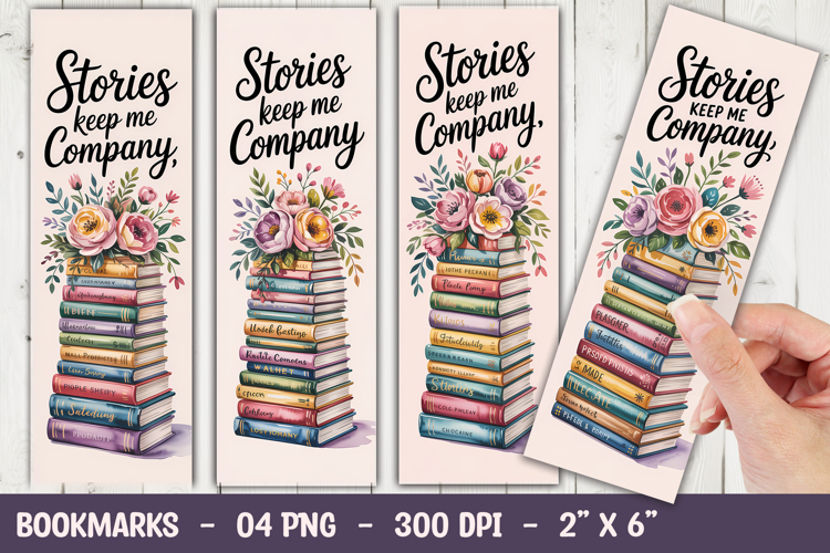 Stories Keep Us Company Bookmark Sublimation