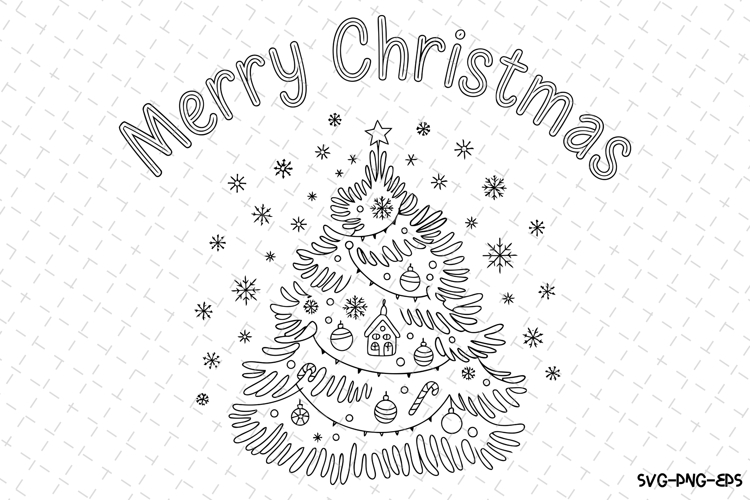 Merry Christmas Tree Svg Image 13