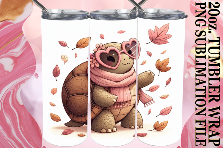 Joyful Memories 20oz tumbler wrap, Turtle