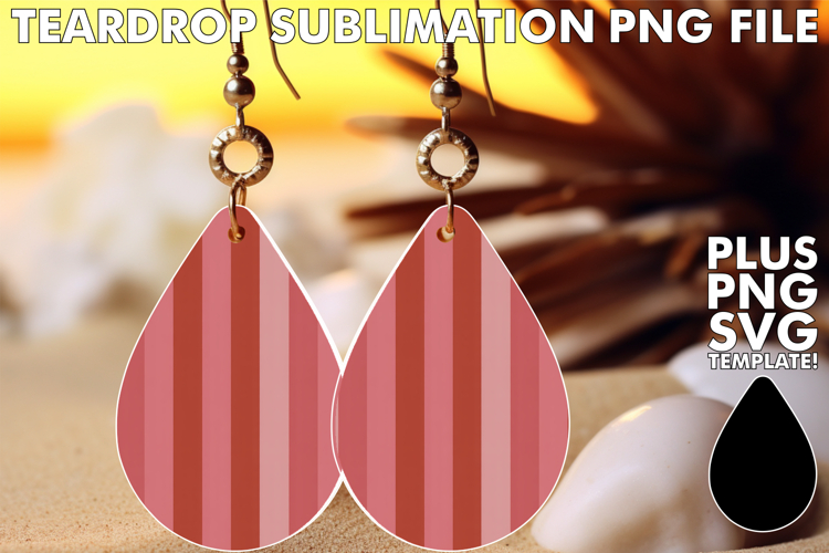 Fun Teardrop Earrings Ideas PNG, Valentines Pattern
