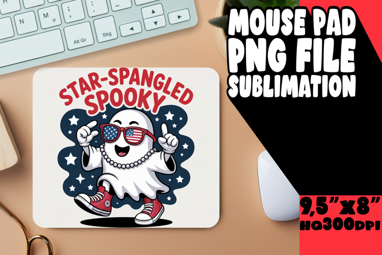 JOYFUL MOUSE MAT ARTISTIC TOUCH, Funny Ghost