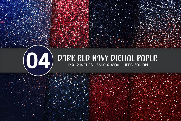 Dark Red Navy Digital Paper example image 1