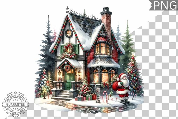 Christmas Santa Sublimation - Clipart PNG Design example image 1