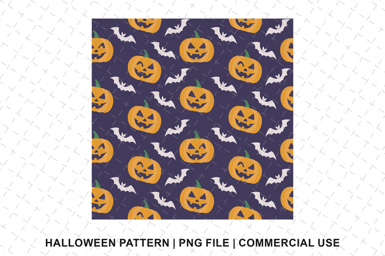 Halloween Pumpkin Pattern Png | Sublimation | Digital Paper