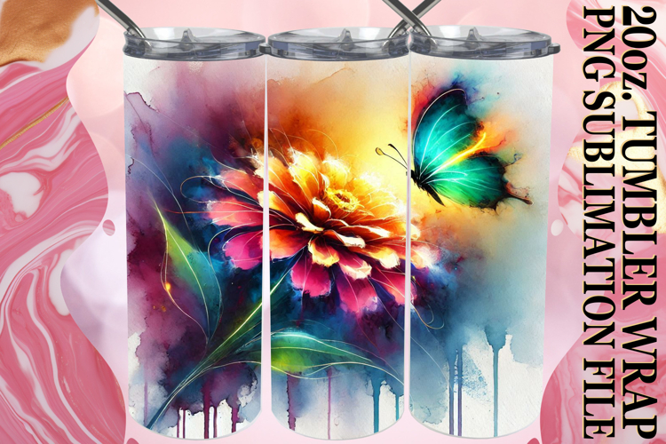 LUMINOUS DREAMS 20oz TUMBLER WRAP, Butterfly