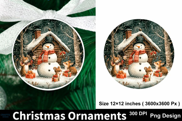 Round Christmas Ornament Svg Image 18