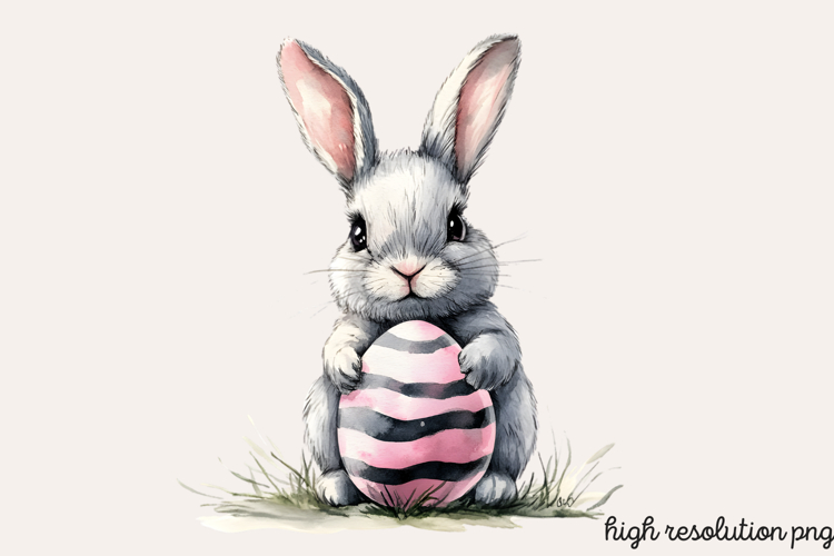 Black Pink Easter Clipart PNG