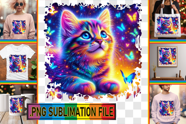 Fun Tote Bag Gift Ideas PNG, Cat