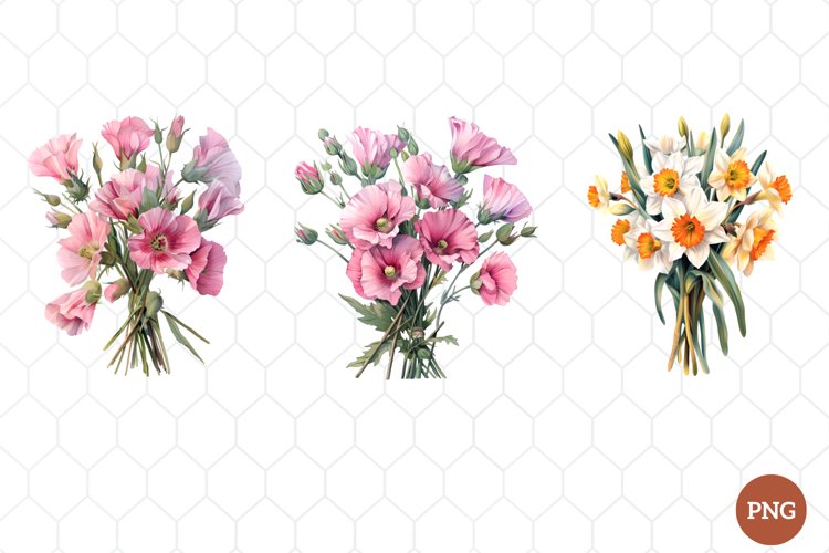 Watercolor Wildflowers Clipart