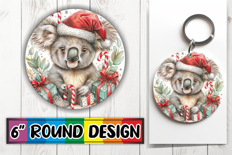 Holiday Round Design Sublimation - Christmas