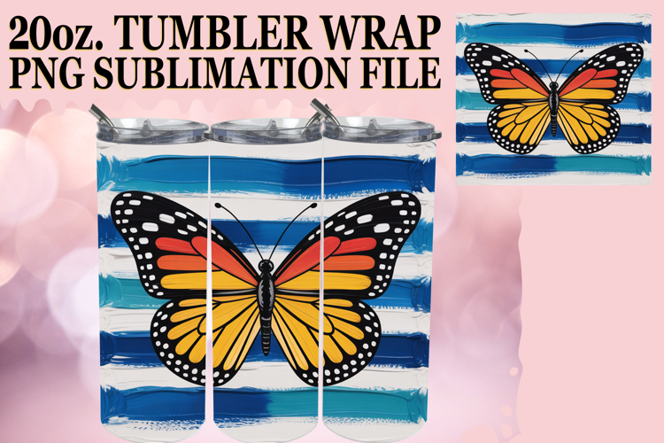 Cozy Dreams 20oz tumbler wrap, Butterfly