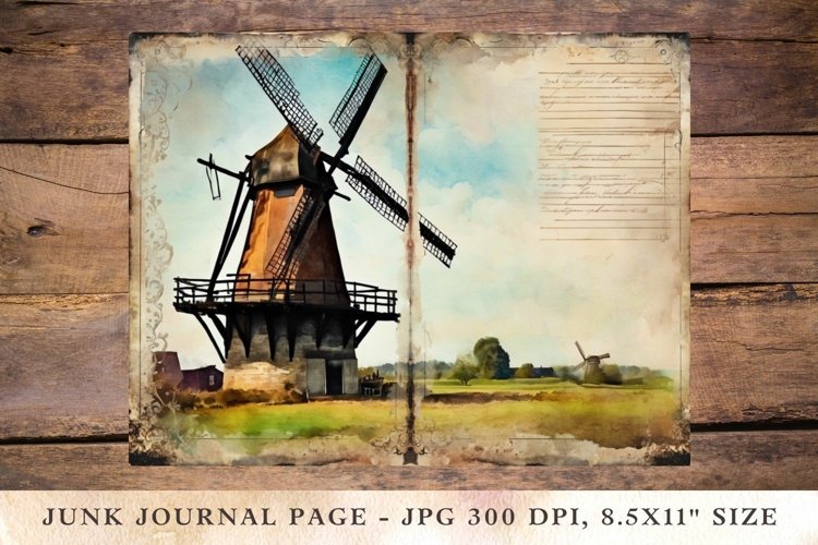 Printable Junk Journal Pages netherland example image 1
