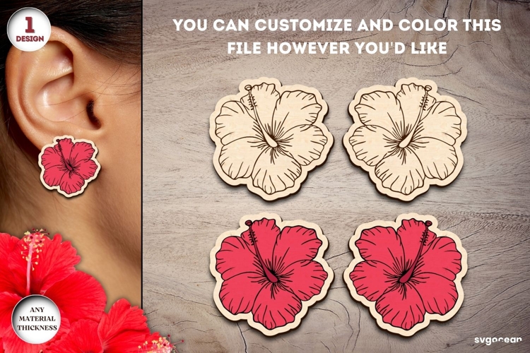 Hibiscus Flower Svg Image 3