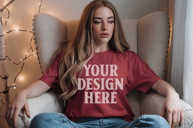 Chili Christmas Comfort Colors 1717 T-shirt Mockup