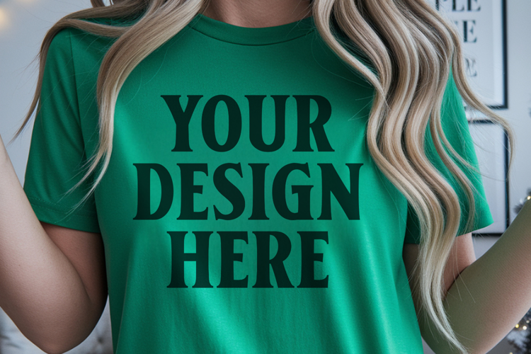 Grass Christmas Comfort Colors 1717 Mockups, CC 1717 m