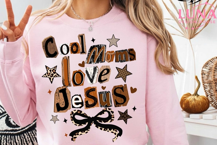 Jesus PNG, Retro Jesus Shirt png, Christian Png, Cool Moms