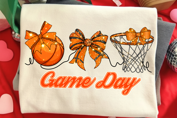 Basketball Png, Basketball Game Day Png, Coquette Basketball