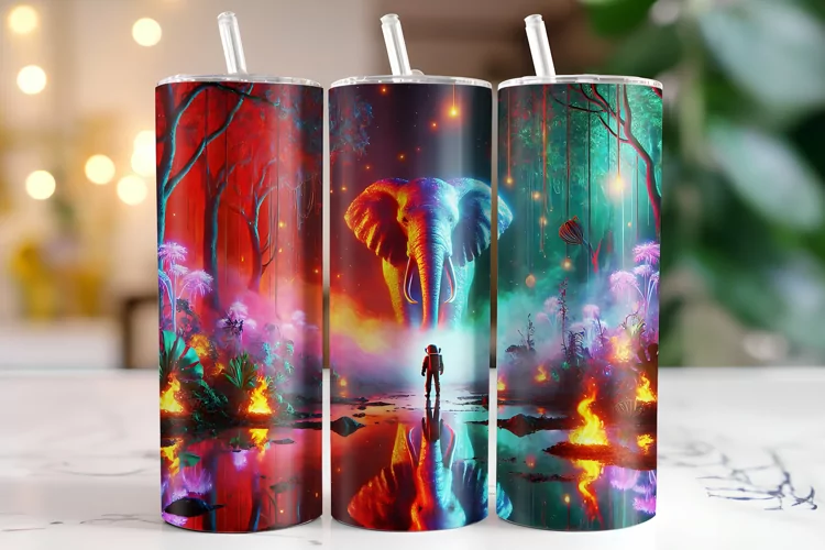 Elephant Tumbler Wrap | Sublimation | Tumblers