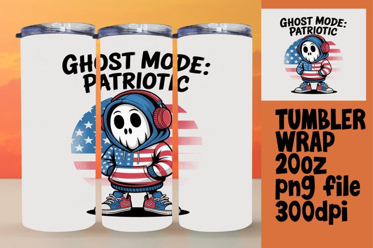 GIFT-WORTHY 20oz Tumbler Template , Funny Ghost