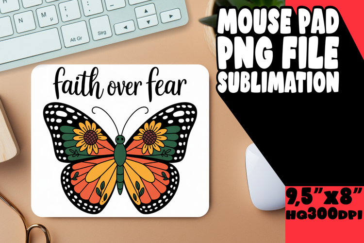 Luminous DESK pad Artistic Touch, Butterfly