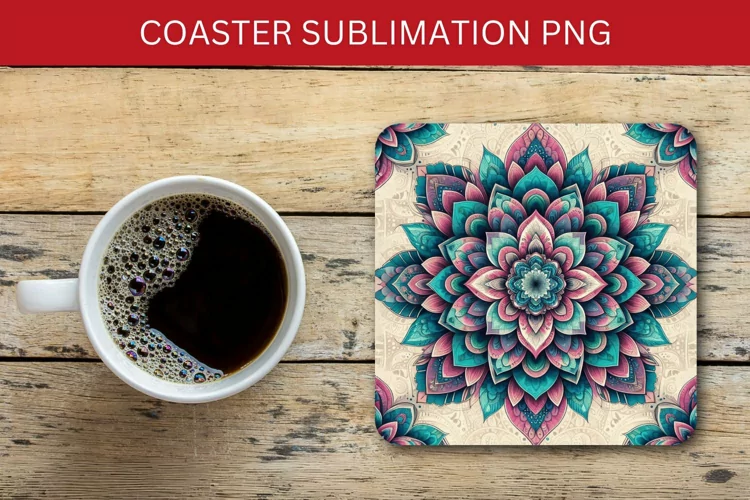 square coaster - mandala
