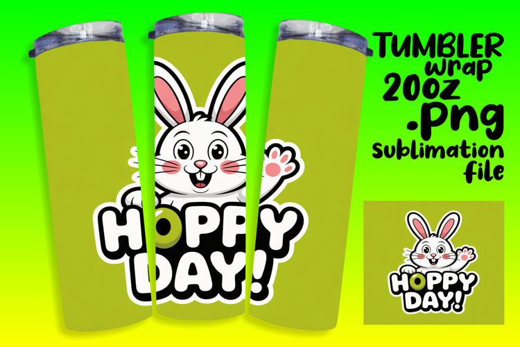 GLAMOROUS 20oz Tumbler Design for Personal Use , Easter Bunn